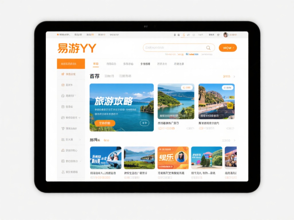 初次访问易游YY的网址，你会发现其界面设计简洁明了