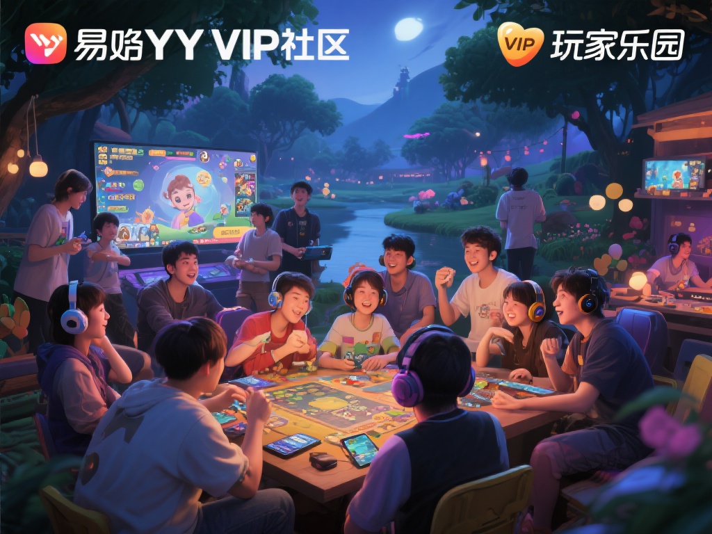 加入易游YY.VIP社区,畅聊游戏心得,共享精彩瞬间! 想象一下,有一片世外桃源,汇聚了一群热衷游戏的玩家