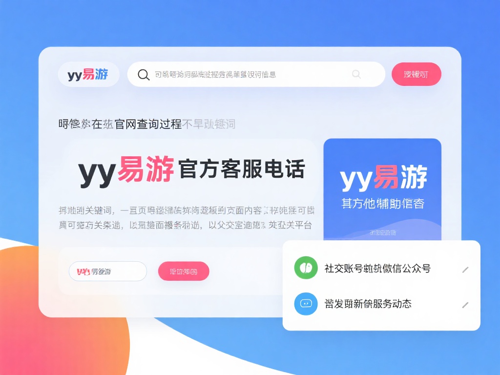 如何快速查询YY易游最新联系方式的方法步骤 如果你在官网查询过程中没有找到明确的信息,还可以选