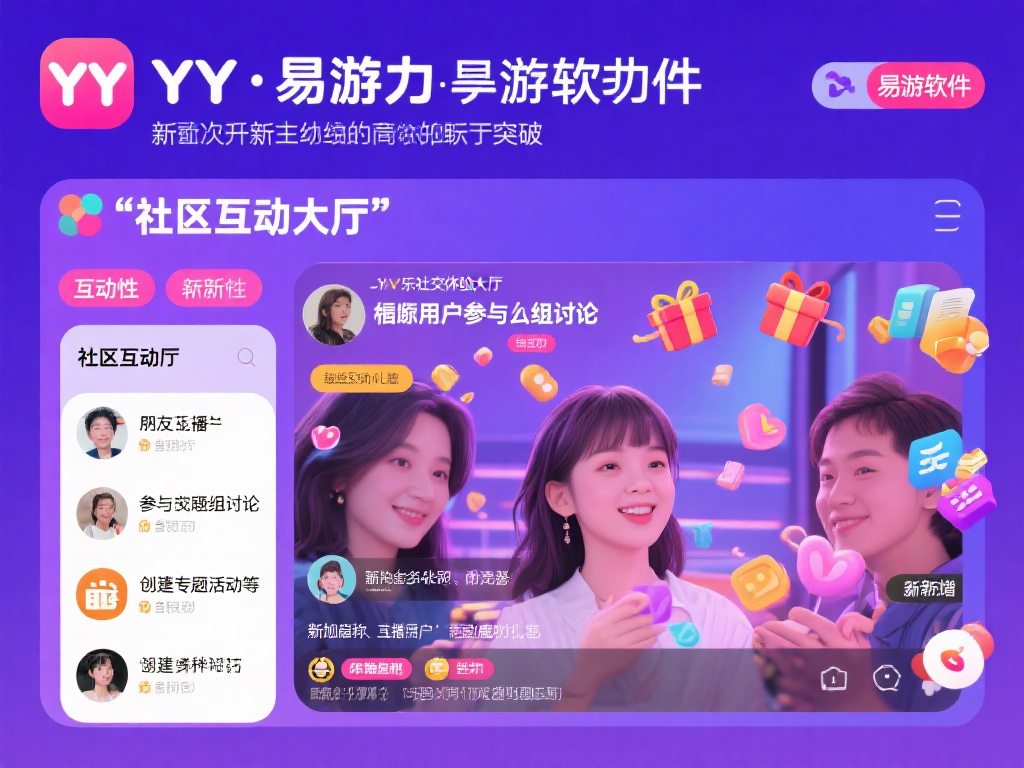 互动性一直是易游软件YY的核心优势之一，本次更新在